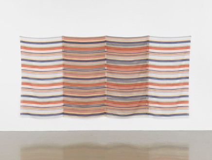 Robert Rauschenberg, Gear (Jammer), 1976 Sewn fabric, 82 × 172 inches (208.3 × 426.9 cm)© The Robert Rauschenberg Foundation 2013/Licensed by VAGA, New York