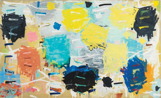 Stanley Whitney, Sixteen Songs, 1984 Oil on canvas, 66 × 108 ¼ inches (167.6 × 275 cm)© Stanley Whitney
