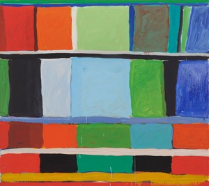 Stanley Whitney, Here and There, 2001. Oil on linen, 53 ¾ × 60 inches (136.5 × 152.4 cm) © Stanley Whitney