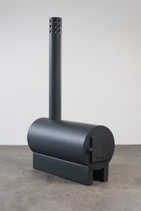 Sterling Ruby, Stove 3, 2013. Stainless steel, 54 ¾ × 14 × 33 inches (139.1 × 35.6 × 83.8 cm), edition of 6 + 2 AP © Sterling Ruby