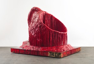 Sterling Ruby, The Cup, 2013. Foam, urethane, wood, and spray paint, 92 × 115 ½ × 88 inches (233.7 × 293.4 × 223.5 cm) © Sterling Ruby