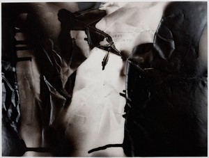 Steven Parrino, Untitled, 1991. Sprayed enamel, pencil on vellum, 9 × 12 inches (22.9 × 30.5 cm)
