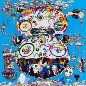 Takashi Murakami, Tan Tan Bo - In Communication, 2014. Acrylic on canvas, 141 ¾ × 141 ¾ inches (360 × 360 cm) © Takashi Murakami/Kaikai Kiki Co., Ltd. All rights reserved