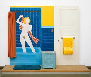 Tom Wesselmann, Bathtub Collage #3, 1963. Mixed media, collage, and assemblage on board, 84 × 106 ¼ × 20 inches (213.4 × 269.9 × 50.8 cm), Museum Ludwig, Cologne © The Estate of Tom Wesselmann/Licensed by ARS/VAGA, New York