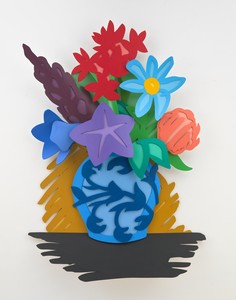 Tom Wesselmann, Mixed Bouquet (Filled In), 1993. Oil on cutout aluminum, 74 × 52 × 7 ½ inches (188 × 132.1 × 91.1 cm) © The Estate of Tom Wesselmann/Licensed by ARS/VAGA, New York