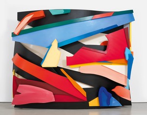 Tom Wesselmann, Screen Star, 1999/2003. Oil on cutout aluminum, 109 × 139 × 43 inches (276.9 × 353.1 × 109.2 cm) © The Estate of Tom Wesselmann/Licensed by ARS/VAGA, New York