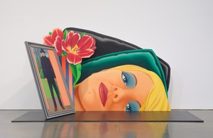 Tom Wesselmann, Bedroom Painting #32, 1976–78. Oil on shaped canvas and painted platform, in 2 parts, not including platform, overall: 102 × 190 ⅝ × 85 inches (259.1 × 484.2 × 215.9 cm) © The Estate of Tom Wesselmann/Licensed by ARS/VAGA, New York