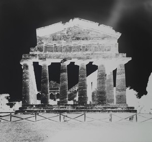 Vera Lutter Temple of Athena, Paestum, XIII: October 13, 2015, 2015. Gelatin silver print, 52 ¾ × 58 ¾ inches (134 × 149.2 cm), unique © Vera Lutter
