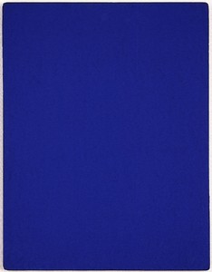 Yves Klein, IKB 164, 1962. Pigment and synthetic resin on fabric laid down on board, 25 13/16 × 19 ⅝ inches (65.5 × 49.8 cm) © Yves Klein, ADAGP, Paris/DACS, London