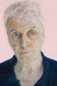 Y.Z. Kami, Man with Blue Eyes, 2022. Oil on linen, 60 ¾ × 40 ½ inches (154.3 × 102.9 cm) © Y.Z. Kami. Photo: Rob McKeever