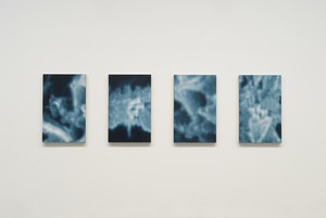 Y.Z. Kami, Night Painting XIII, 2020. Oil on linen, in 4 parts, each: 36 × 22 ½ inches (91.4 × 57.2 cm) © Y.Z. Kami. Photo: Rob McKeever