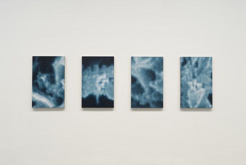 Y.Z. Kami, Night Painting XIII, 2020 Oil on linen, in 4 parts, each: 36 × 22 ½ inches (91.4 × 57.2 cm)© Y.Z. Kami. Photo: Rob McKeever
