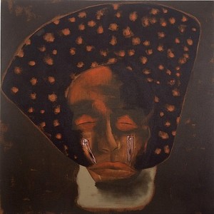 Francesco Clemente, Head, 1990–91. Pigment on canvas, 40 × 40 inches (102 × 102 cm)