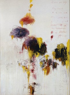 Cy Twombly, Untitled Painting, 1979–94 (detail) Oil, acrylic, oil and wax crayon, and graphite on canvas, 157 ½ × 624 inches (400.3 × 1,585 cm)
