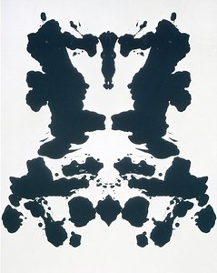 Andy Warhol, Rorschach, 1984. Synthetic polymer paint and silkscreen ink on canvas, 90 × 70 inches (228.6 × 177.8 cm)