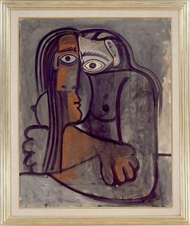 Pablo Picasso, Femme aux Bras Croises, 1960 Oil on canvas, 39 ⅜ × 32 inches (100 × 81.3 cm)
