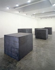 Installation view with 58 × 64 × 70 (1996). Artwork © Richard Serra/Artists Rights Society (ARS), New York