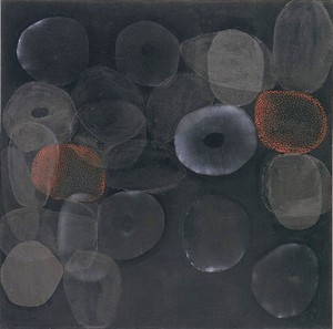 Ross Bleckner, Untitled, 1997. Oil on linen, 60 × 60 inches (152.4 × 152.4 cm)