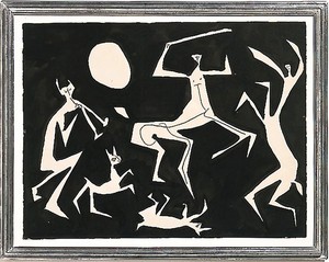 Pablo Picasso, Jeux de Centaures, 1948. Ink on paper, 23 ½ × 29 ¾ inches (59.7 × 75.6 cm)