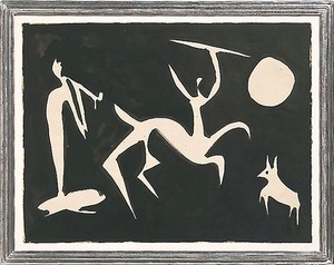 Pablo Picasso, Jeux de Centaures, 1948. Ink on paper, 23 ½ × 29 ¾ inches (59.7 × 75.6 cm)