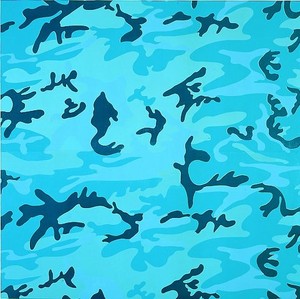 Andy Warhol, Camouflage, 1986. Synthetic polymer paint and silkscreen ink on canvas, 76 × 76 inches (193 × 193 cm) © 1998 The Andy Warhol Foundation for the Visual Arts, Inc