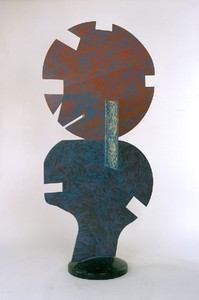 David Smith Dida's Circle on a Fungus, 1961. Steel, painted, 100 × 47 × 16 inches (254.119.4 × 40.6 cm)