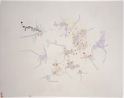 Ellen Gallagher, Drexciya, 1997 Oil, ink and gesso on canvas, 120 × 96 inches (305 × 244 cm)