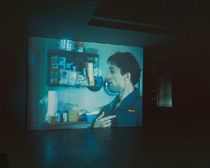 Douglas Gordon, through a looking glass, 1999 2 video projections, Dimensions variable