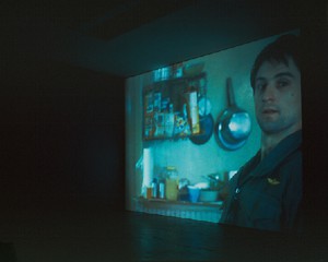 Douglas Gordon, through a looking glass, 1999. 2 video projections, Dimensions variable