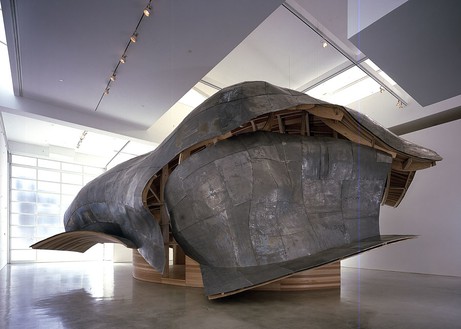 Frank Gehry, A Study, 1999 (view 2) Maple wood and lead, 20 × 40 × 25 feetPhoto by Douglas M. Parker Studio