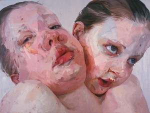 Jenny Saville, Hyphen, 1999. Oil on canvas, 108 × 144 inches (274.3 × 365.8 cm)