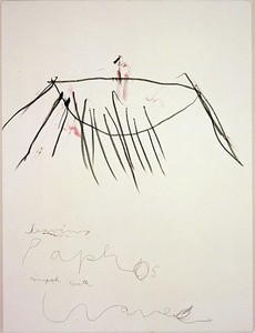 Cy Twombly, Coronation of Sesostris, 2000. Acrylic, wax crayon and pencil on canvas, 81 ⅝ × 61 ⅜ inches (207.3 × 155.9cm)