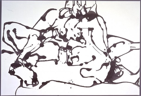 David Smith, Untitled, 1964 Enamel on canvas, 34 × 50 inches (86.4 × 127 cm)