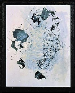 Georg Baselitz, Hut ab - Die schoene Wiese, 20 IX - 30 IX, 2000. Oil on canvas in frame, 122 ¾ × 100 ⅜ inches framed (312 × 255 cm)