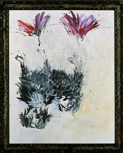 Georg Baselitz, Tama, 28 X - 30 X, 2000. Oil on canvas in frame, 122 ¾ × 100 ⅜ inches framed (312 × 255 cm)