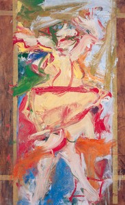 Willem de Kooning, Sag Harbor, 1965. Oil on paper mounted on board with masking tape, 31 ⅝ × 19 ⅝ inches (80.3 × 49.8 cm) © The Willem de Kooning Foundation/Artists Rights Society (ARS), New York