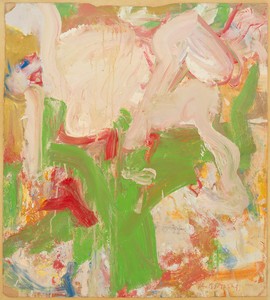 Willem de Kooning, Standing Woman and Trees, 1965. Oil on paper, 25 ½ × 22 ⅞ inches (64.8 × 58.1 cm) © The Willem de Kooning Foundation/Artists Rights Society (ARS), New York