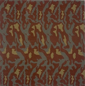 Alighiero E Boetti, Mimetico, 1967. Camouflage fabric, 69 × 118 inches (175.3 × 299.7cm)