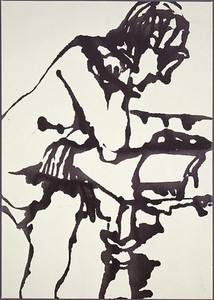 David Smith, Untitled, 1964. Enamel on canvas, 33 ⅛ × 49 inches (84.1 × 124.5 cm)