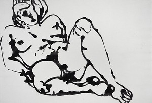David Smith, Untitled, 1964. Enamel on canvas, 33 ⅛ × 49 inches (84.1 × 124.5 cm)