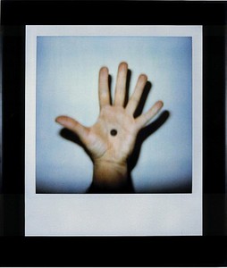 Douglas Gordon, Hand with spot G, 2001. Digital C-type print, 57 ¾ × 48 inches (146.7 × 121.9 cm), edition of 3