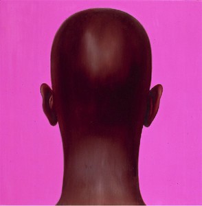Salomón Huerta, Untitled Head (#8), 2001. Oil on canvas on panel, 12 × 11 ¾ inches (30.5 × 29.8 cm)