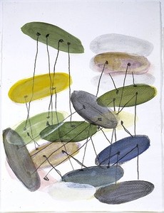 Al Taylor, Untitled (Without Riggers), 1998–99. Graphite, gouache, acrylic and mica on paper, 30 ⅛ × 22 ⅝ inches (76.5 × 57.5 cm)