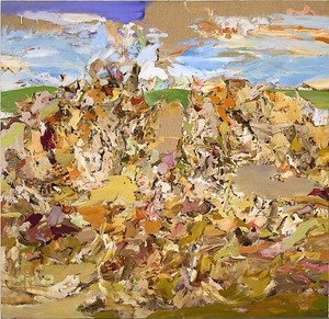 Cecily Brown, Gangbusters, 2001. Oil on linen, 48 × 50 inches (121.9 × 127 cm)