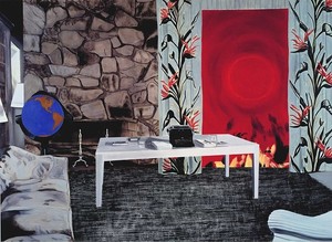 Dexter Dalwood, McCarthy's List, 2002. Oil on canvas, 80 ¼ × 109 ¾ inches (204 × 279 cm)