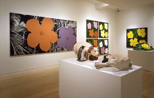 Installation view Artwork, left to right: © The Andy Warhol Foundation for the Visual Arts, Inc./Artists Rights Society (ARS), New York; © Jeff Koons