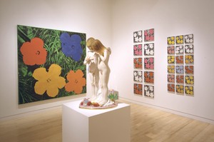 Installation view. Artwork, left to right: © The Andy Warhol Foundation for the Visual Arts, Inc./Artists Rights Society (ARS), New York; © Jeff Koons