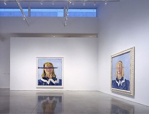 Julian Schnabel: Big Girl Paintings. Installation view, photo by Douglas M. Parker Studio