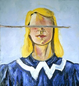 Julian Schnabel, Last Girl, 2001. Oil and wax on canvas, 162 × 148 inches (411.5 × 375.9 cm)