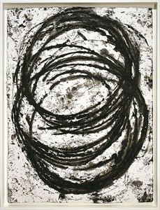 Richard Serra, As of Yesterday, 2001. Paintstick on handmade paper, 40 ½ × 30 ¼ inches (102.9 × 76.8 cm) Photo: Robert McKeever